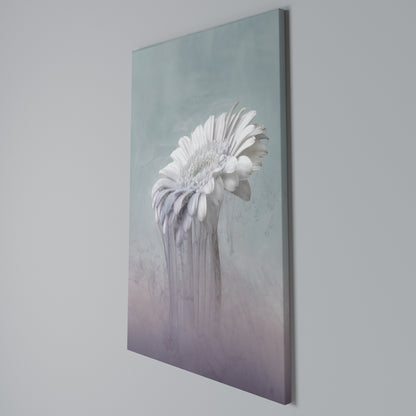 MELTING GERBERA Cuadro en lienzo vertical