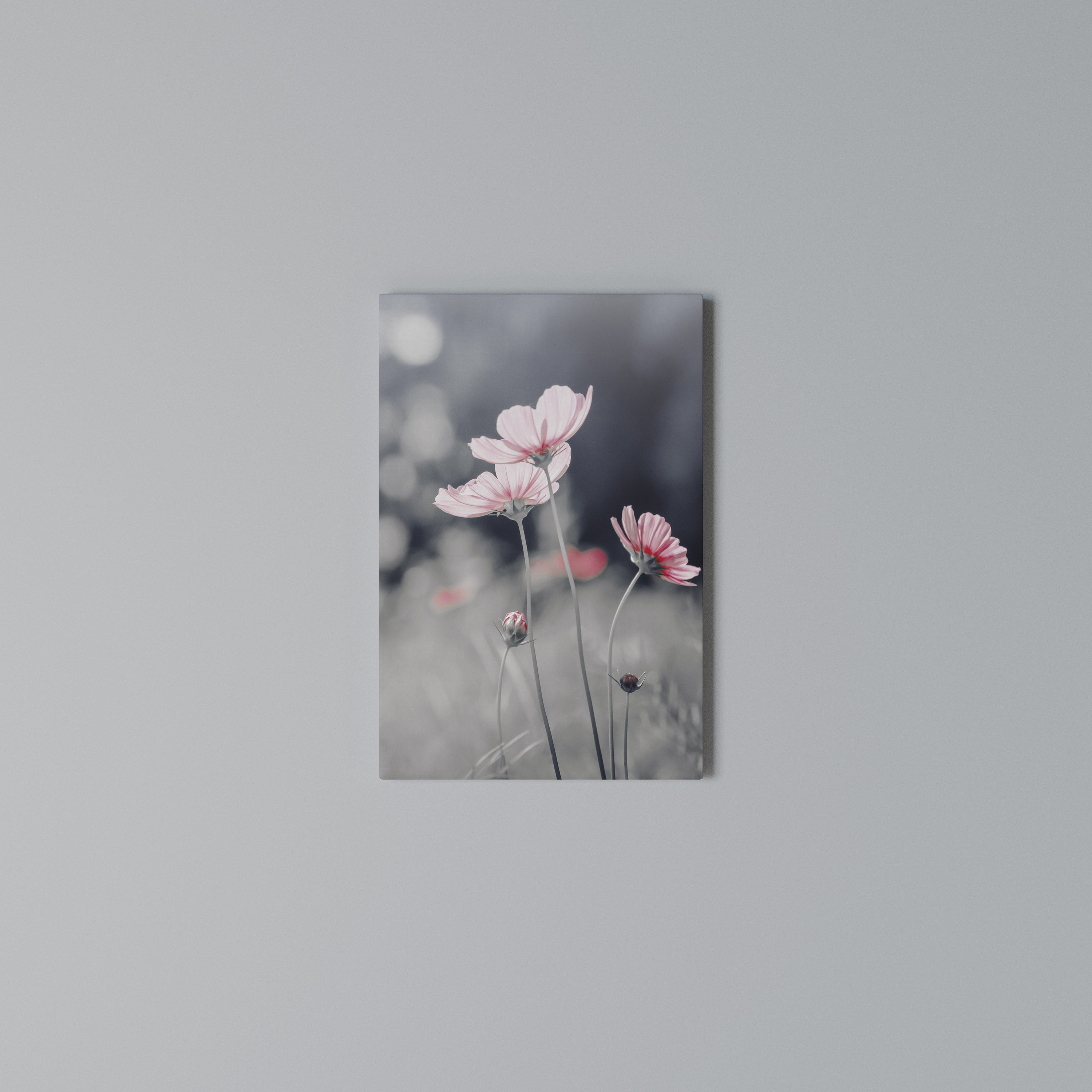 SUBTLE PETAL DANCE Vertical Canvas Print