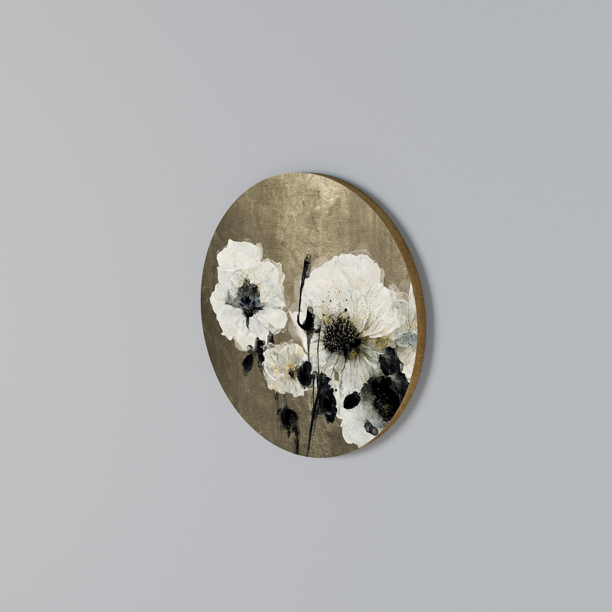 HARMONY IN WHITE Kulatá nástěnná dekorace