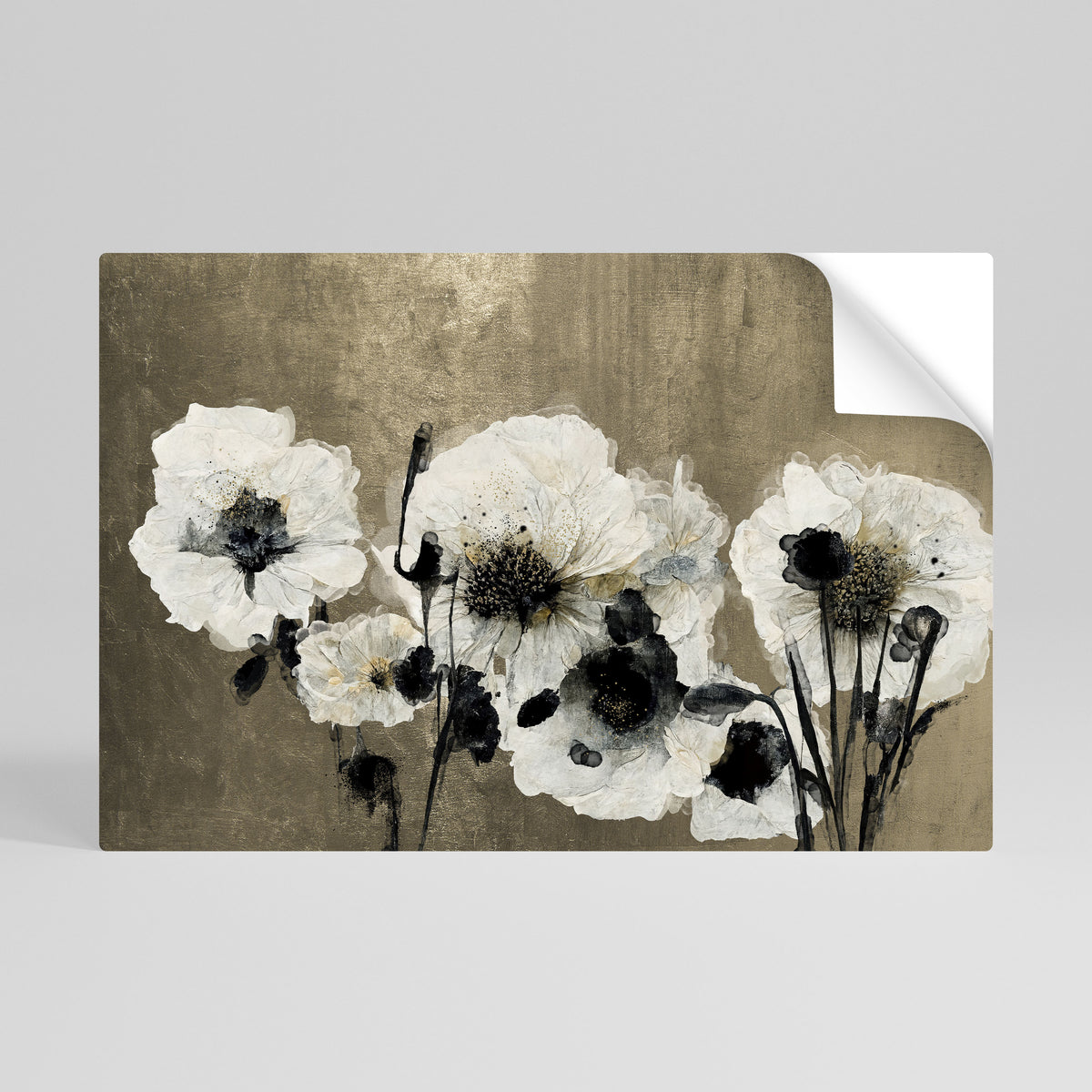HARMONY IN WHITE Selbstklebendes Horizontal-Poster
