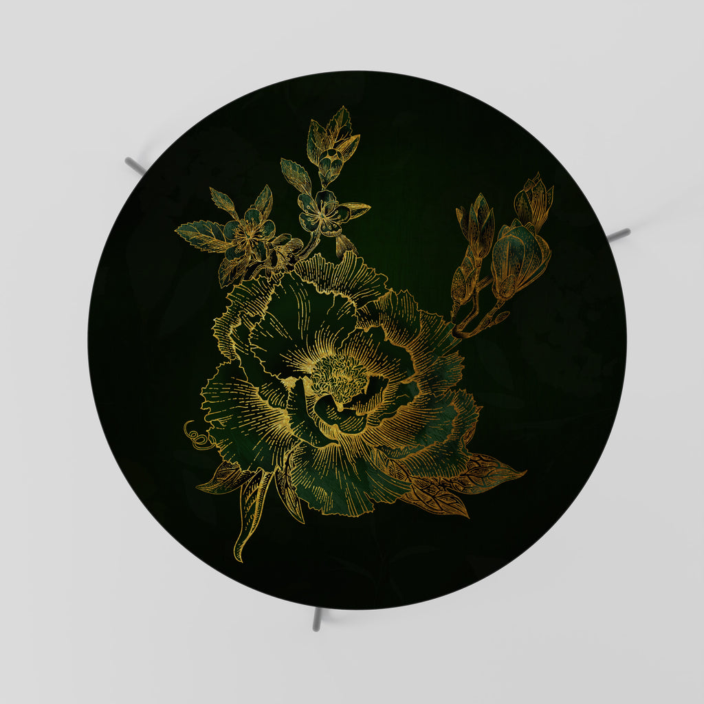 MIDNIGHT FLORAL GLIMMER Soffbord