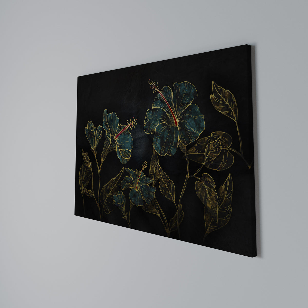 EMBERED BLOOM Horizontal Canvas Print