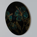 EMBERED BLOOM Round Wall Art