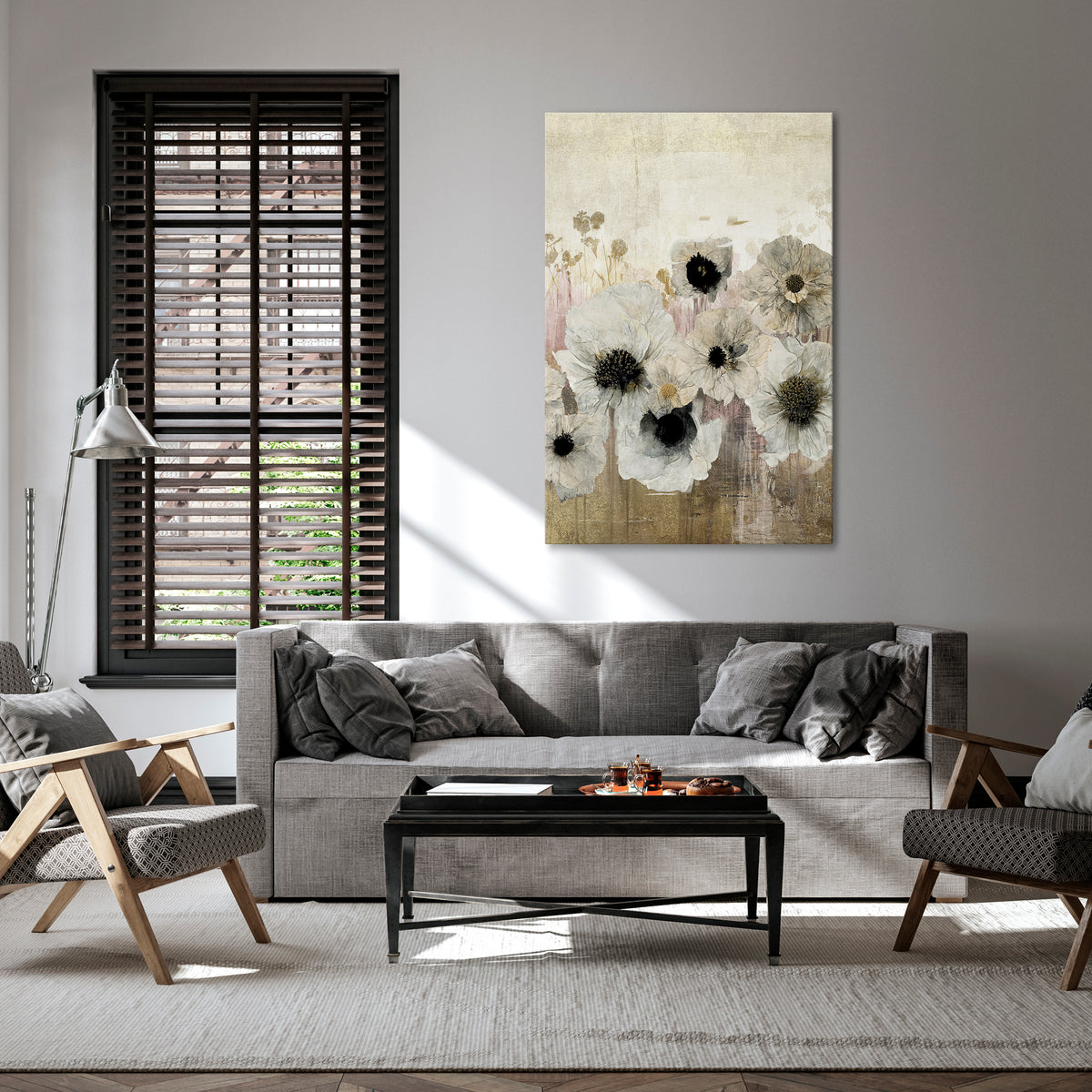 GENTLE VINTAGE HARMONY Cuadro en lienzo vertical