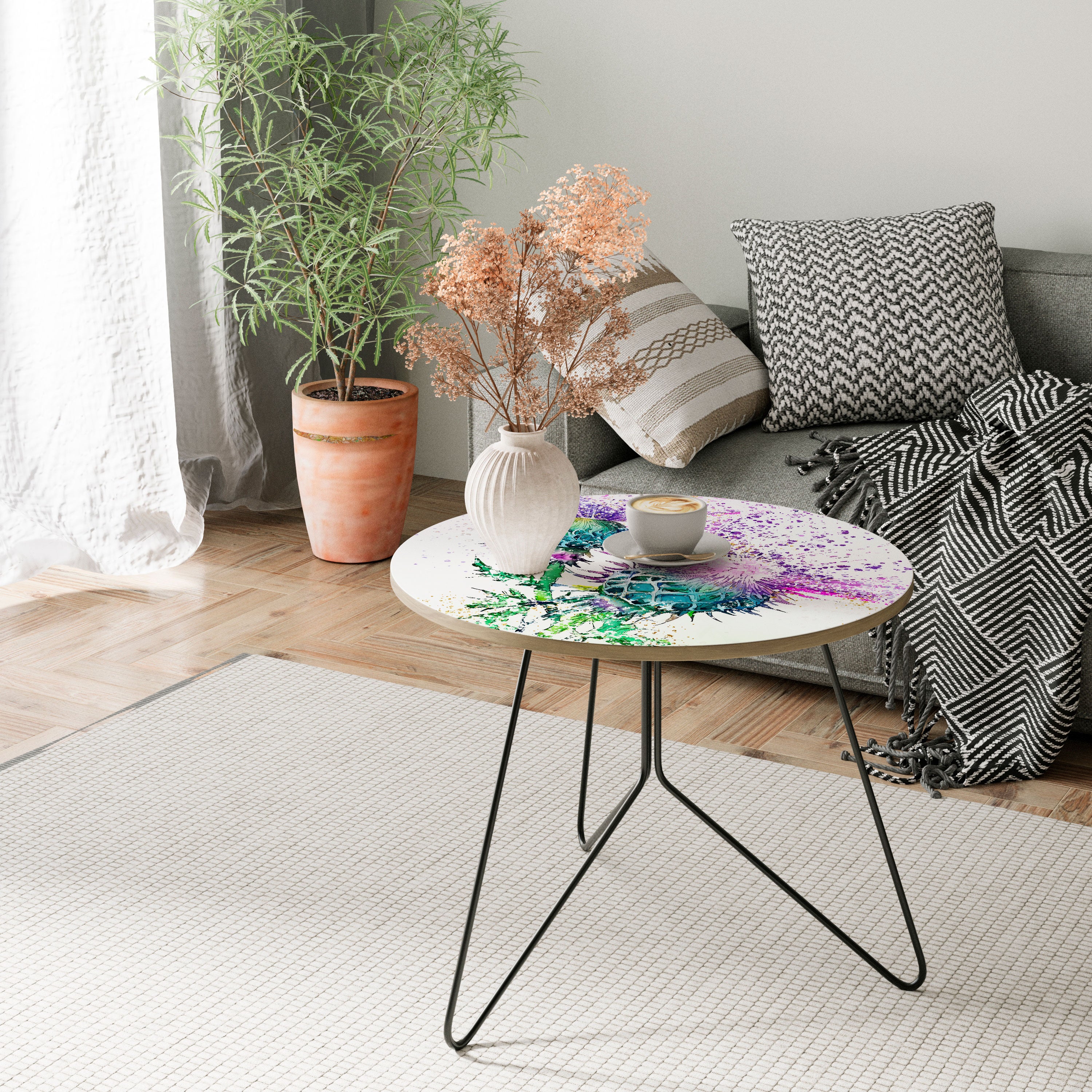 COLORFUL THISTLE DANCE Coffee Table