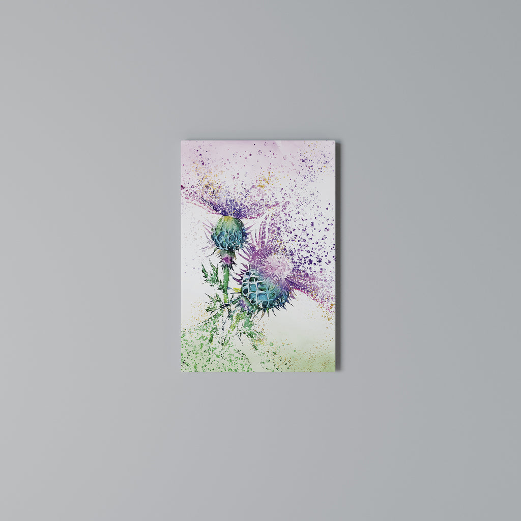COLORFUL THISTLE DANCE Vertical Canvas Print