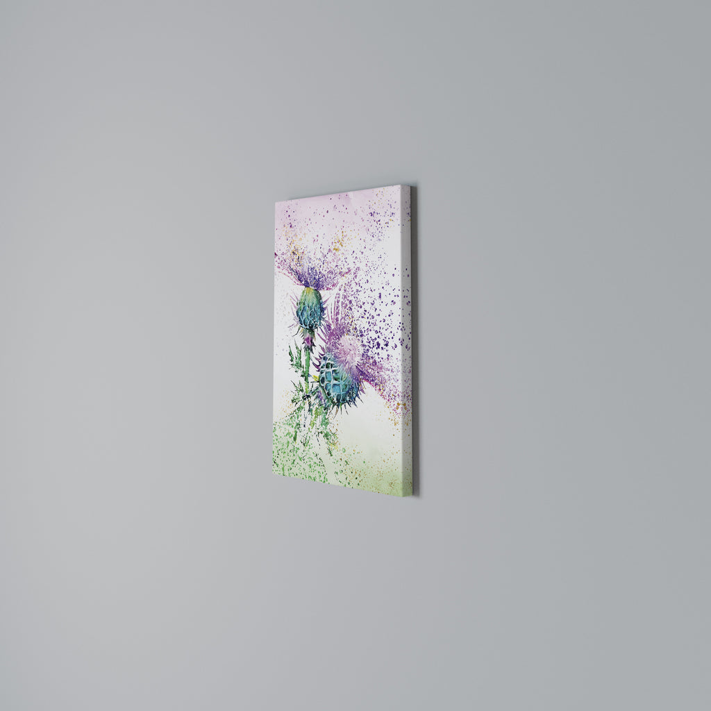 COLORFUL THISTLE DANCE Vertical Canvas Print