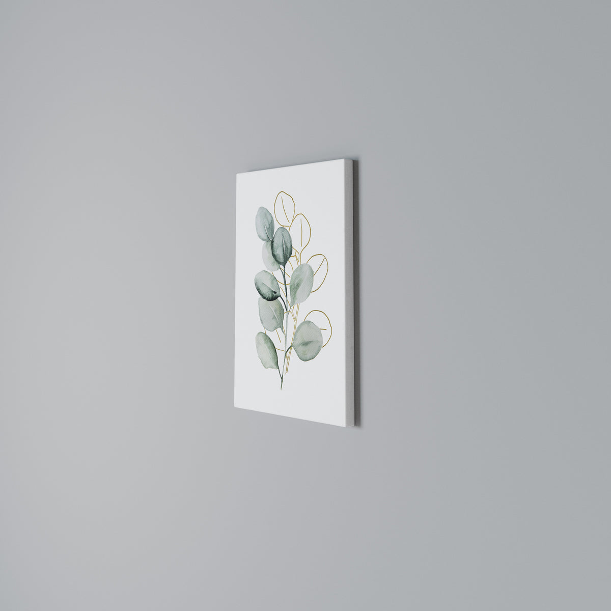 SILHOUETTES IN SOFT WATERS Vertical Canvas Print