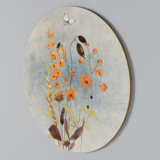 WHISPERS OF WILDFLOWERS Στρογγυλός πίνακας ζωγραφικής