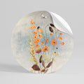WHISPERS OF WILDFLOWERS Vinilo adhesivo redondo
