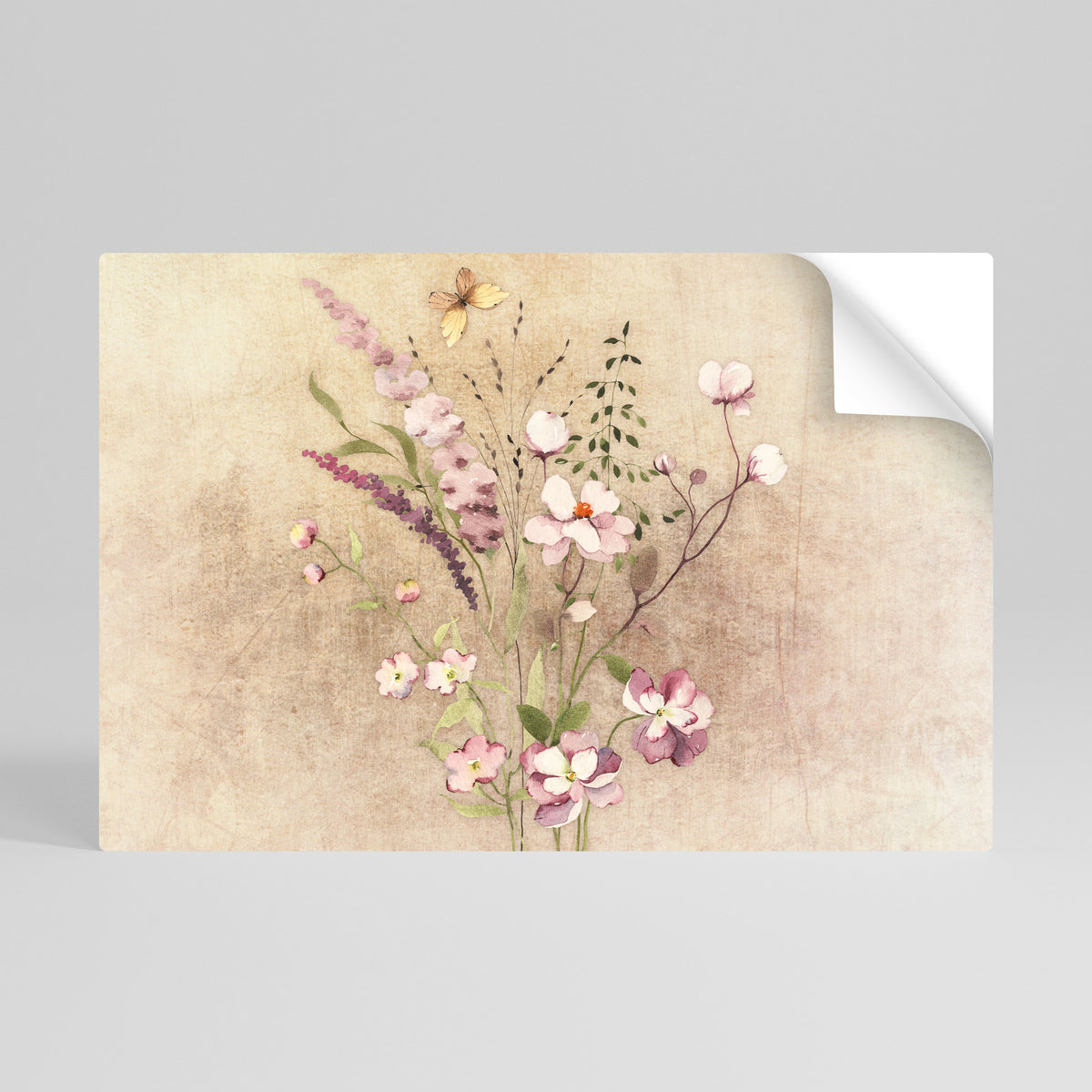 FLOWERED REVERIE Póster adhesivo horizontal