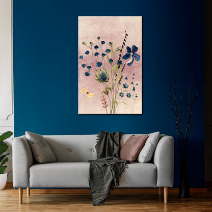 CORNFLOWER REVERIE Κατακόρυφος Πίνακας σε Καμβά