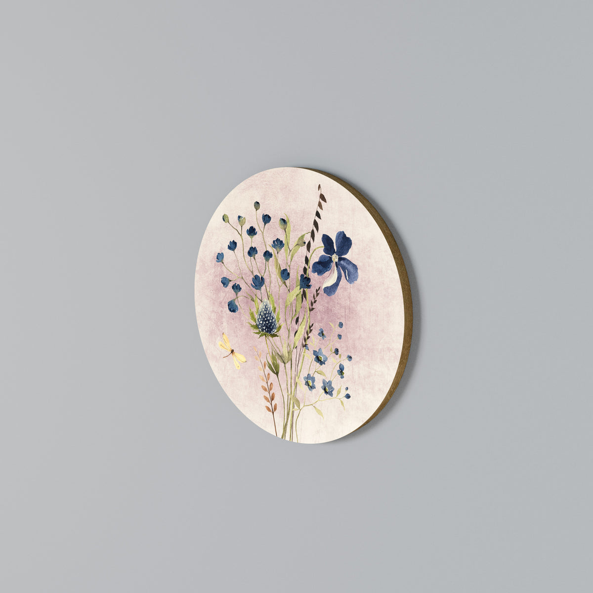 CORNFLOWER REVERIE Kulatá nástěnná dekorace