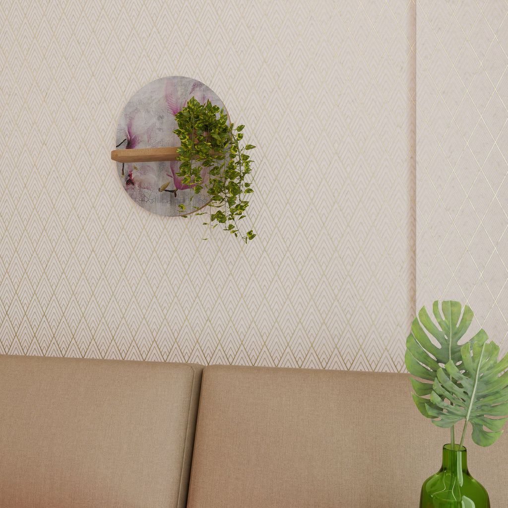 ASTONISHING MAGNOLIA Decorative Art Shelf