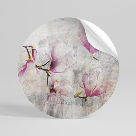 ASTONISHING MAGNOLIA Vinilo adhesivo redondo