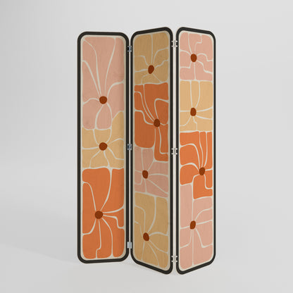 FINE CURRENTS 3-Panel Plywood Room Divider