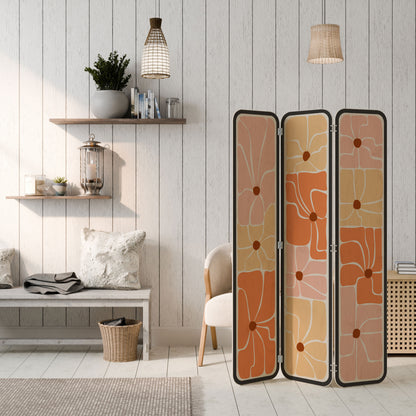 FINE CURRENTS 3-Panel Plywood Room Divider