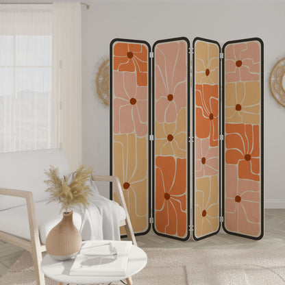 FINE CURRENTS 4-Panel Plywood Room Divider