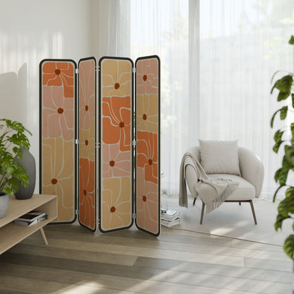 FINE CURRENTS 4-Panel Plywood Room Divider