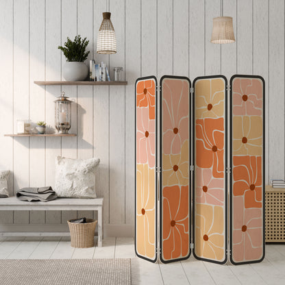 FINE CURRENTS 4-Panel Plywood Room Divider