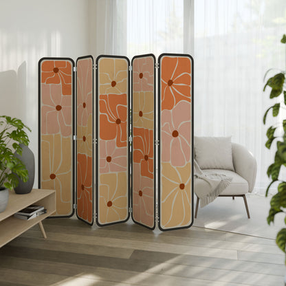 FINE CURRENTS 5-Panel Plywood Room Divider