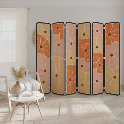 FINE CURRENTS 6-Panel Plywood Room Divider