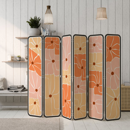 FINE CURRENTS 6-Panel Plywood Room Divider