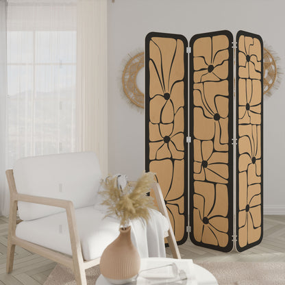 TRANQUIL CURRENTS 3-Panel Plywood Room Divider