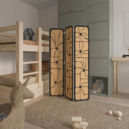 TRANQUIL CURRENTS 3-Panel Plywood Room Divider