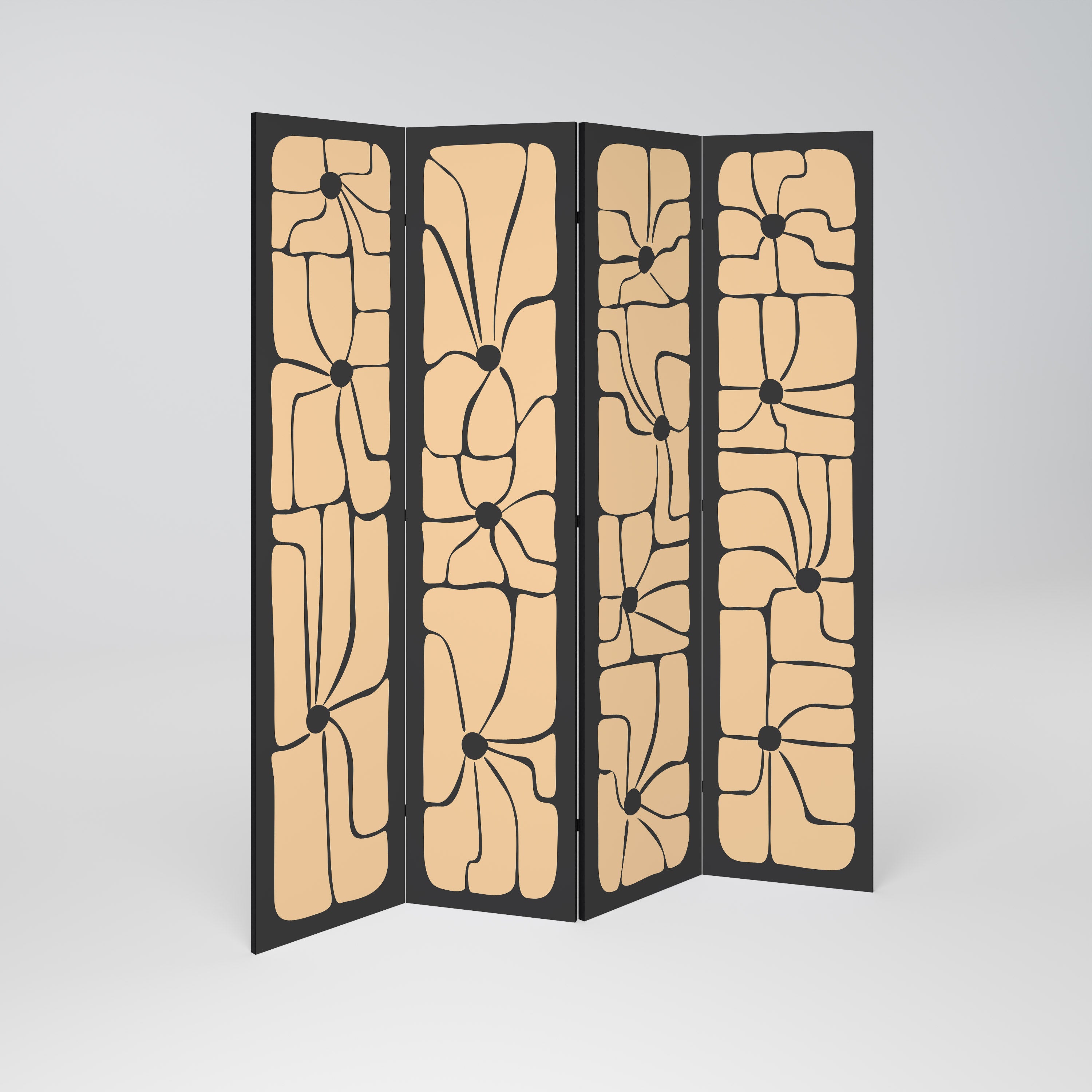 TRANQUIL CURRENTS 4-Panel Room Divider
