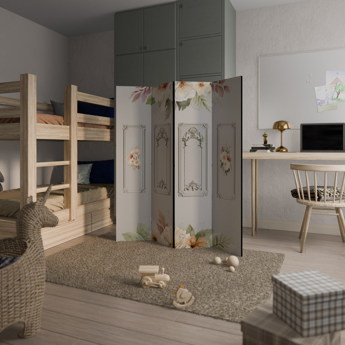 ELEGANT SHIELD Rumsavdelare 4 paneler