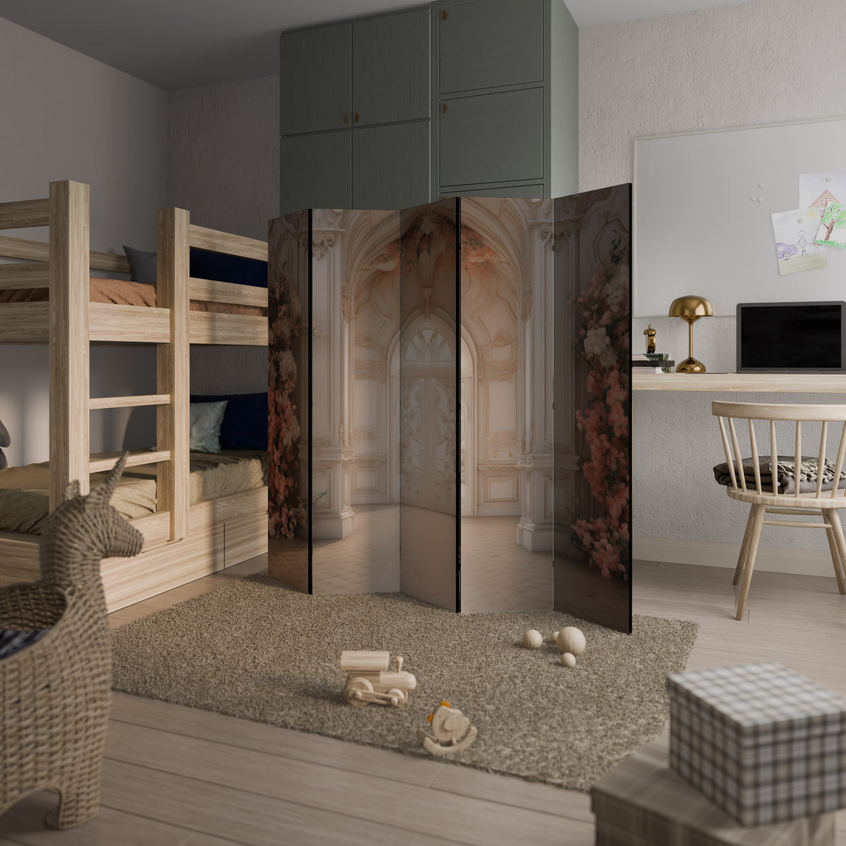 VIVID DREAMSCAPE DOORS Biombo de 5 paneles