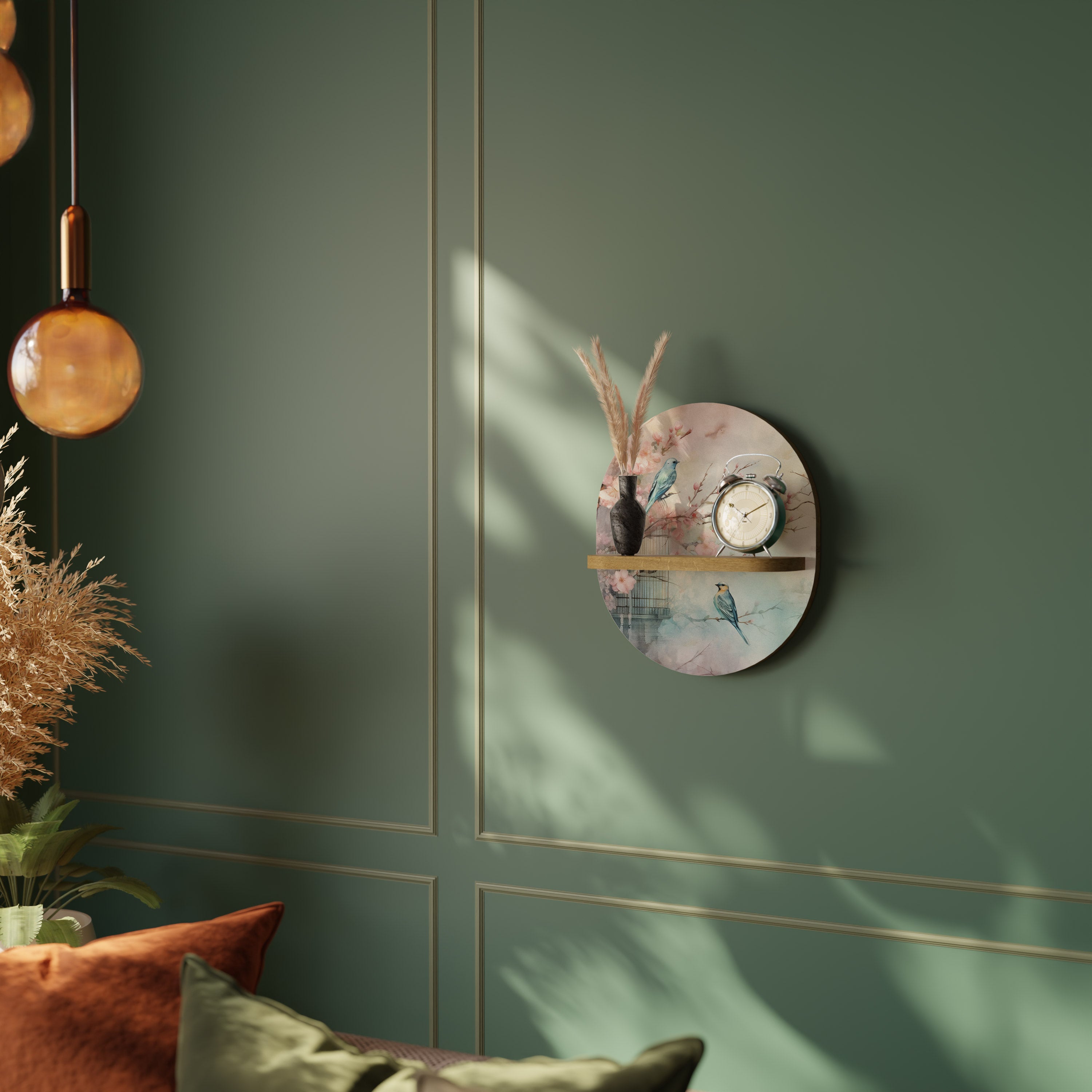 CHERRY BIRDSONG Decorative Art Shelf