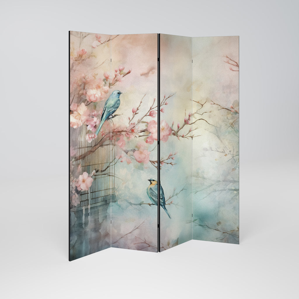 CHERRY BIRDSONG Rumsavdelare 4 paneler