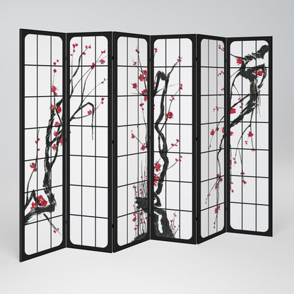 JAPANESE BLOSSOMS 6dílný paraván