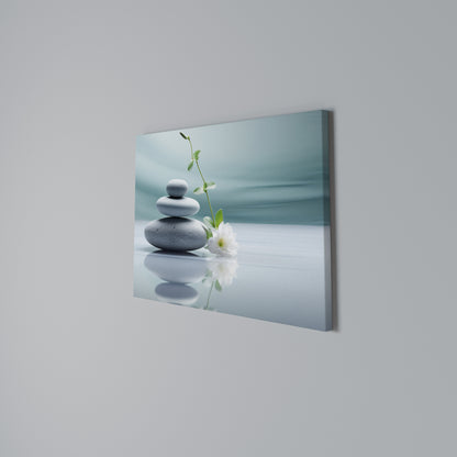 TRANQUIL STONE BALANCE Horizontal Canvas Print