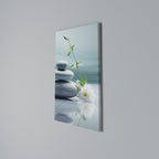 TRANQUIL STONE BALANCE Vertical Canvas Print