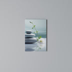 TRANQUIL STONE BALANCE Vertical Canvas Print