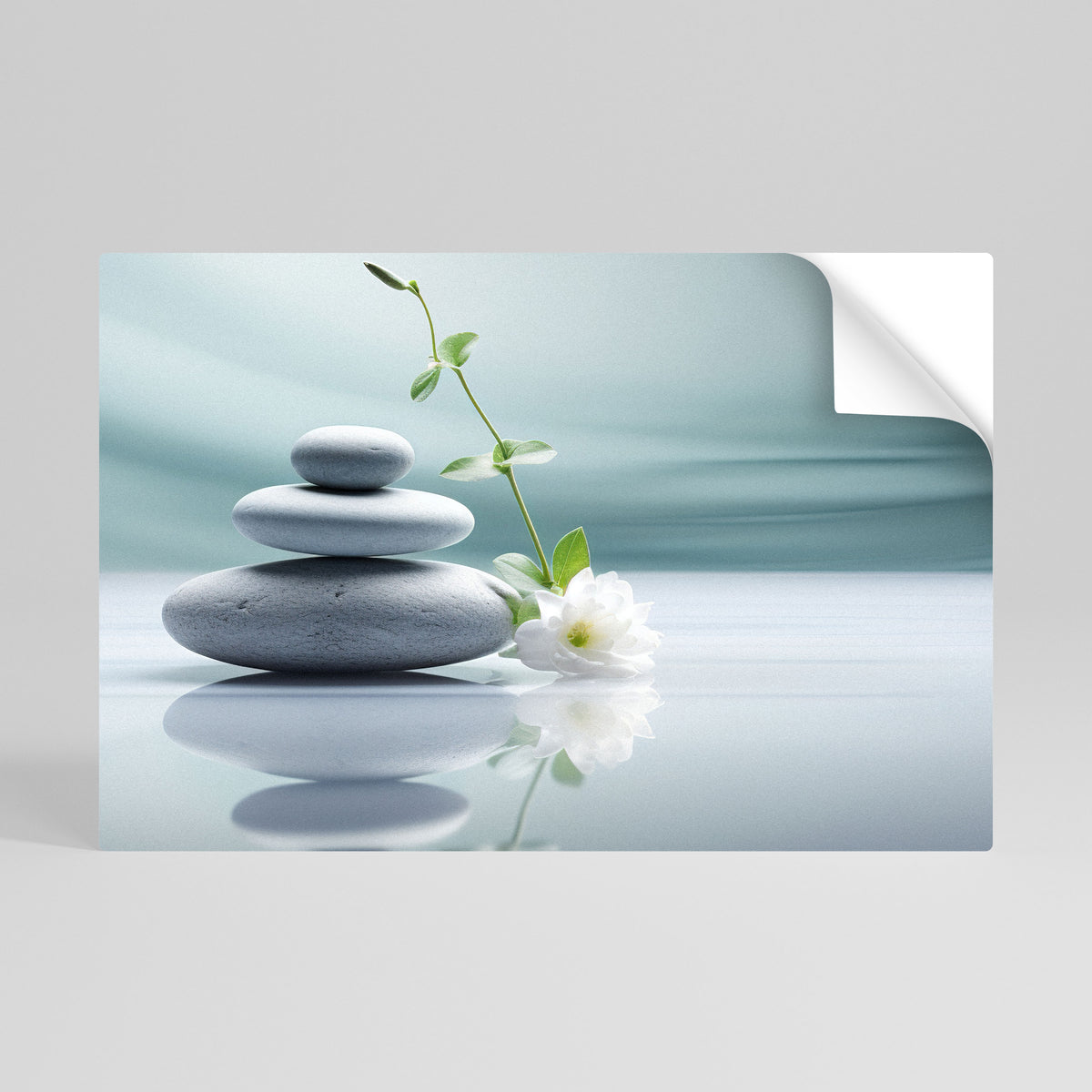 TRANQUIL STONE BALANCE Poster Orizzontale Adesivo