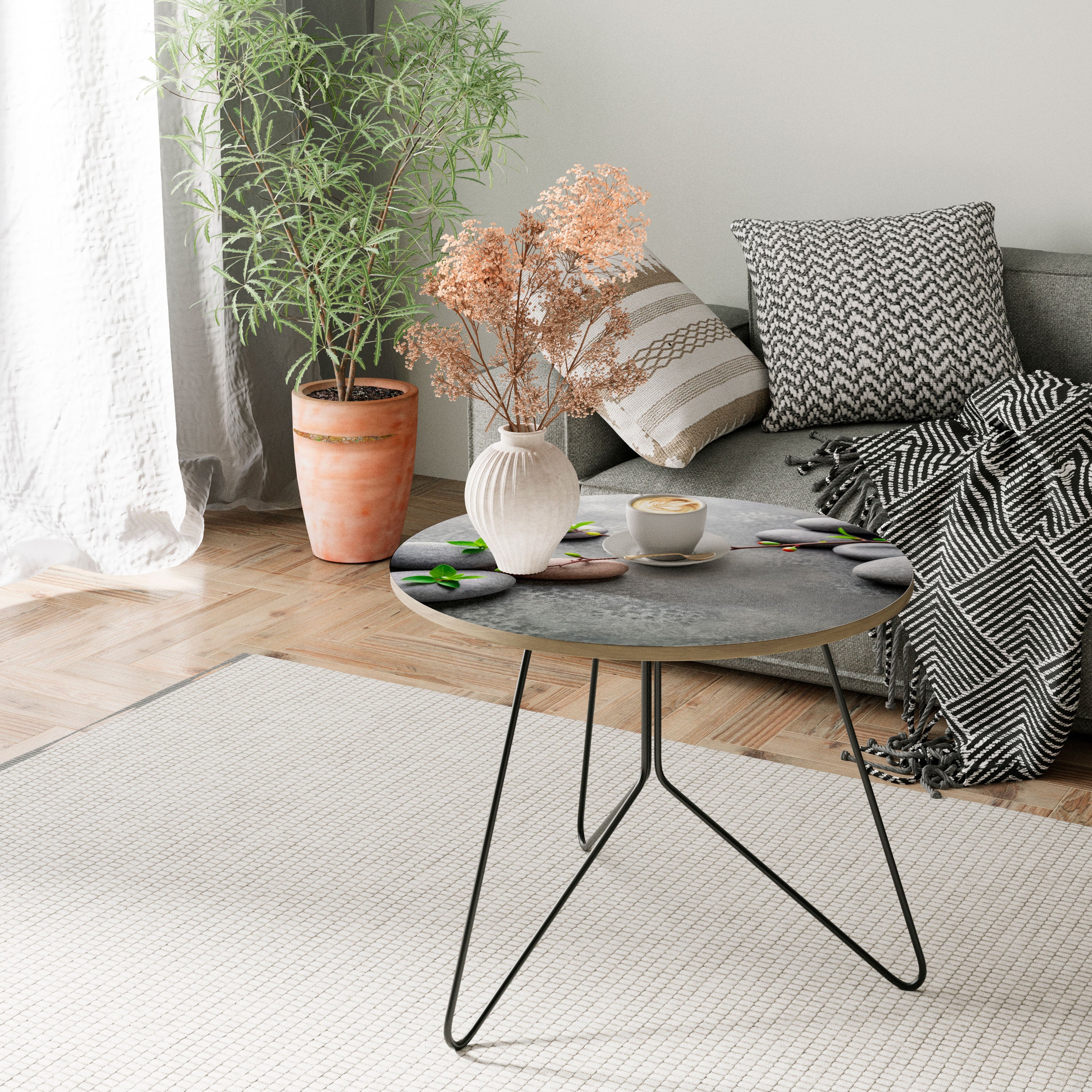 STONES AND BLOSSOMS Coffee Table