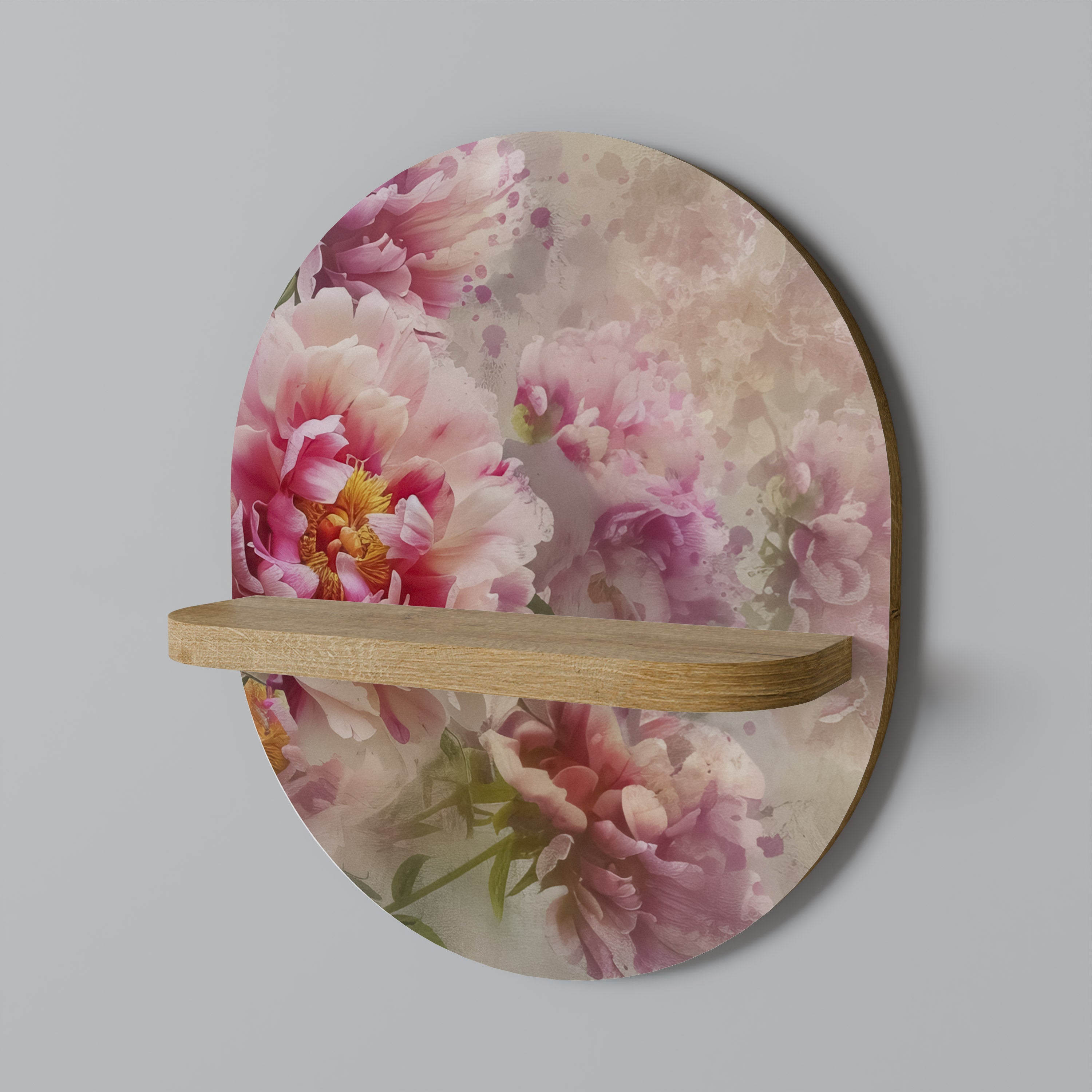 PEONY WHISPER Decorative Art Shelf