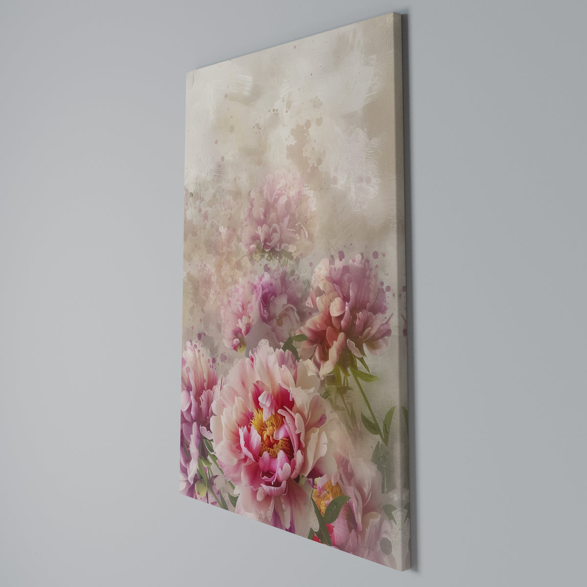 PEONY WHISPER Quadro em tela vertical