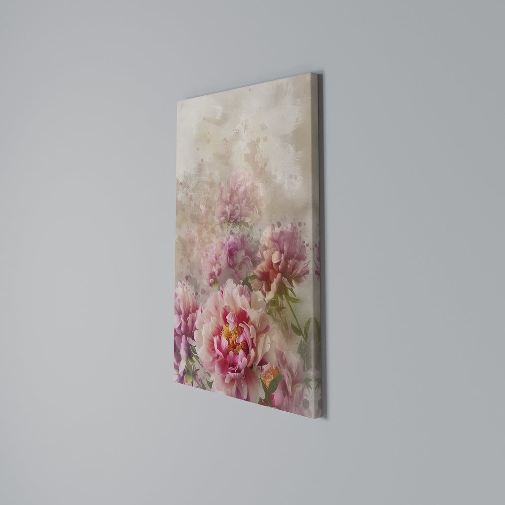 PEONY WHISPER Quadro em tela vertical