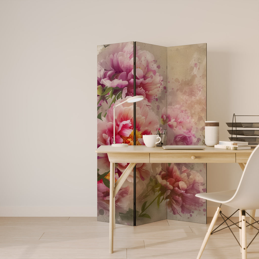 PEONY WHISPER Παραβάν με 3 πάνελ