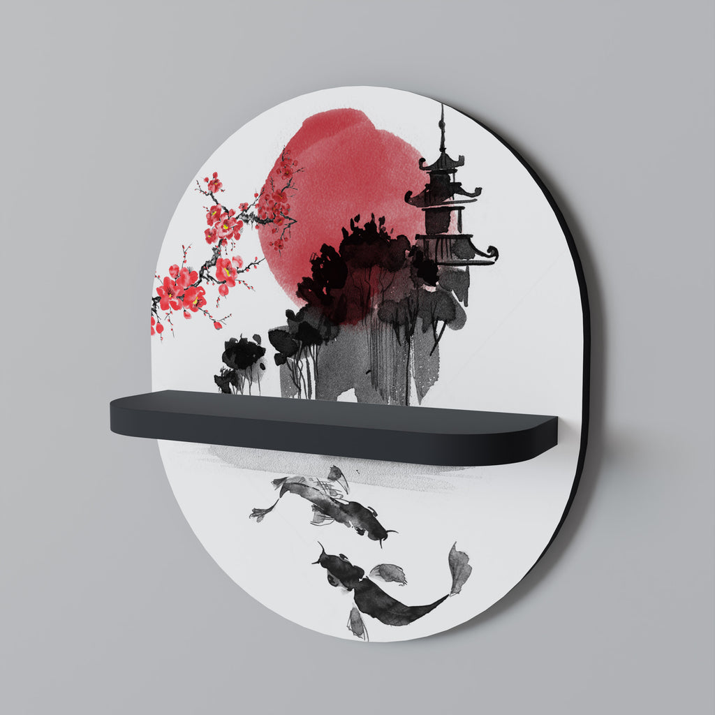 CHERRY SHADOWS Decorative Art Shelf