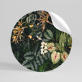 SILENT WILDERNESS Runder Wandsticker zum Abziehen und Aufkleben