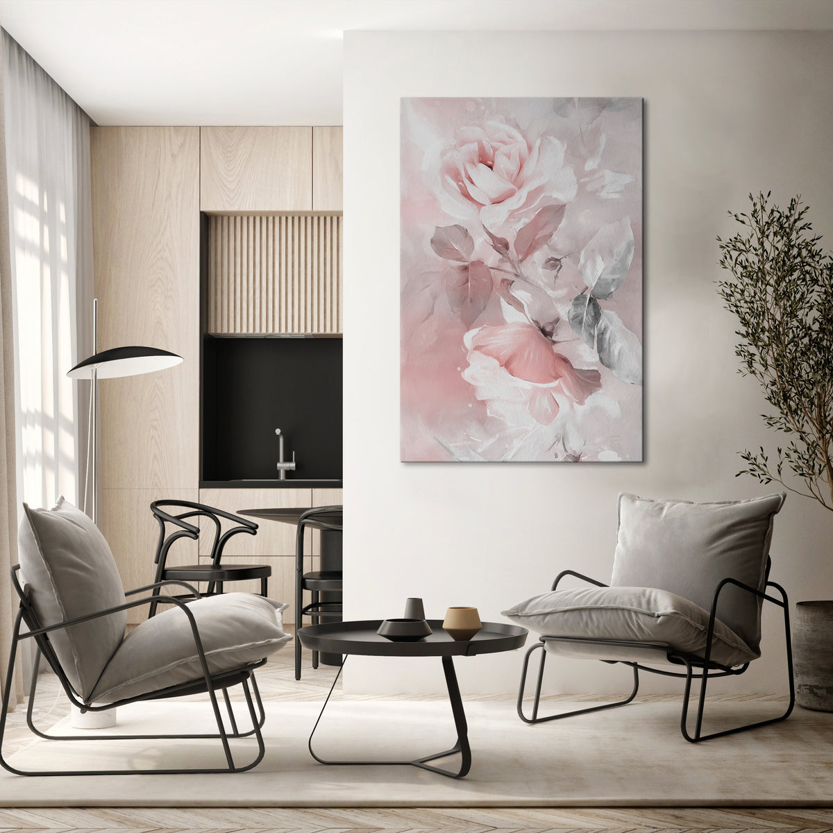 GRACEFUL DAYS Stampa su tela verticale