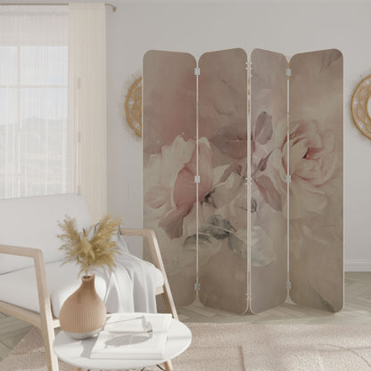 GRACEFUL DAYS 4-Panel Plywood Room Divider