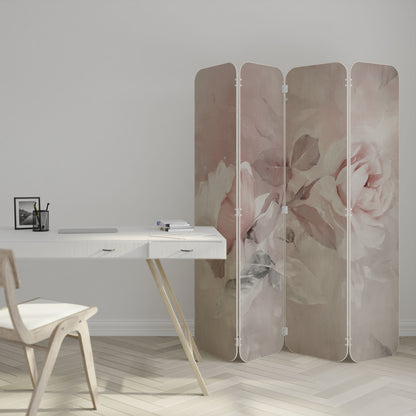 GRACEFUL DAYS 4-Panel Plywood Room Divider