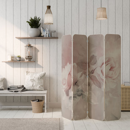 GRACEFUL DAYS 4-Panel Plywood Room Divider